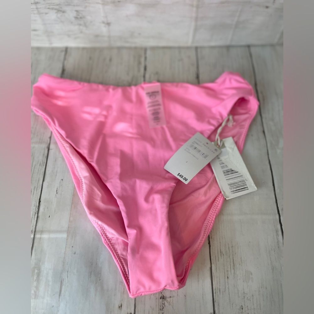 Good American Better Bikini Bottom Womens Size 2 Medium Sugar Pink NWOT